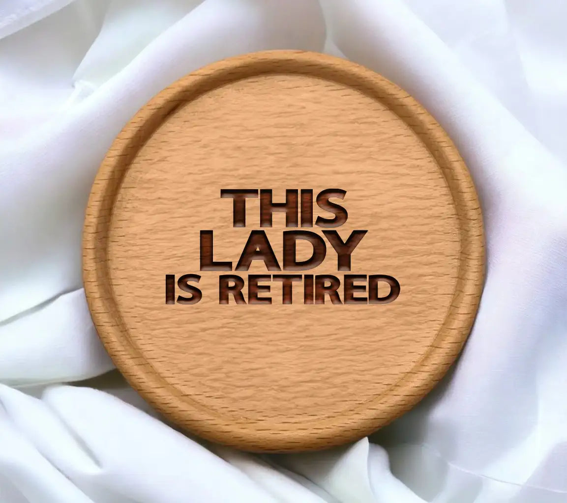 Lady Is Retired SVG Design - Huge Retirement Clipart SVG