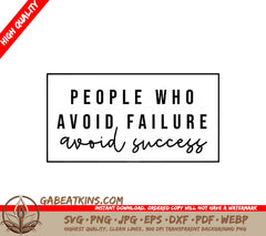 ## Avoid Failure, Embrace Success SVG for Small Business Owners SVG