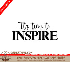 Inspire Now SVG Design for Small Businesses SVG