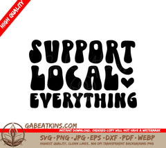 Support Local Everything SVG Design SVG