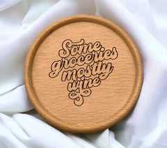 Some Groceries Mostly Wine SVG Tote Bag Design SVG