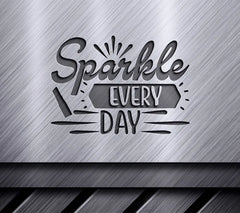 Black & Pink Sparkle Every Day Design SVG - Makeup Design SVG