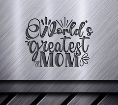 Worlds Greatest Mom SVG Design - SVG