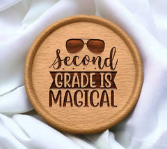 Second Grade is Magical SVG - Sign with Sunglasses SVG