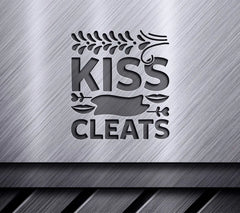 Kiss My Cleats SVG - Sports Poster Design SVG