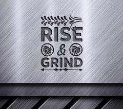 Rise & Grind SVG Design - Sports Poster SVG