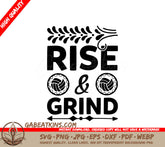 Rise & Grind SVG Design - Sports Poster SVG