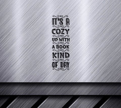 Cozy Up With A Book SVG - Huge Spring Porch Sign SVG