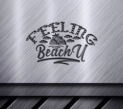 Pink & Yellow Feeling Beachy SVG Design - Summer Beach Design SVG