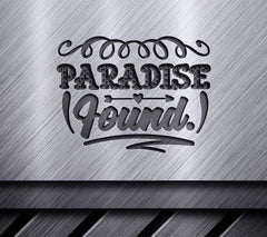 Paradise Found Pink & Yellow SVG - Summer Design SVG