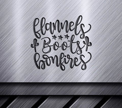 Flannels Boots Bonfires SVG - Western Design SVG