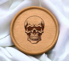 Human Skull with Teeth SVG Illustration SVG