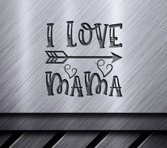 I Love Mama SVG Design SVG