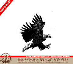 Eagle Vector Silhouette SVG