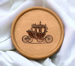 Horse Drawn Carriage SVG - Royal Wedding Carriage Design SVG