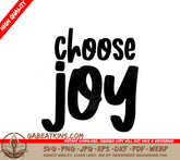 Choose Joy SVG - Inspirational Quote Design - SVG