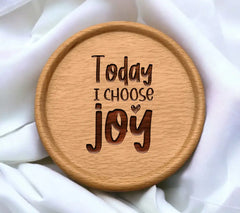 Today I Choose Joy Heart SVG - Inspirational Quote Design SVG