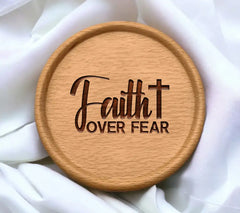Faith Over Fear SVG - Cross Design Design SVG