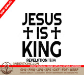 Jesus Is King SVG - T-Shirt Design SVG