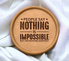 Jesus T-Shirt Design SVG People Say Nothing is Impossible But I Do Nothing Everyday SVG