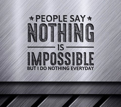Jesus T-Shirt Design SVG People Say Nothing is Impossible But I Do Nothing Everyday SVG