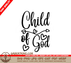Child of God SVG Design - Jesus Inspired SVG