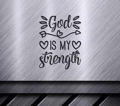 God Is My Strength SVG Design SVG