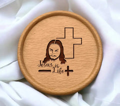 Jesus Is Life SVG Design - Christian Art SVG