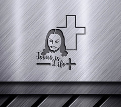 Jesus Is Life SVG Design - Christian Art SVG