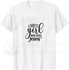 Just a Girl Who Loves Jesus SVG | Christian Girl Jesus Faith Quotes Bible Verse SVG Cut File