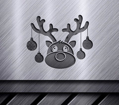 Kawaii Reindeer with Christmas Ornaments SVG SVG