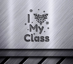 Kawaii Christmas Bird SVG with Class Text - Digital Download SVG