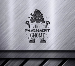 Kawaii Christmas Gnome with Candy Canes & Lights SVG SVG