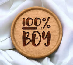 100% Boy SVG Cut File - Drawing SVG