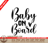 Baby On Board SVG Cut File SVG