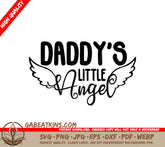Daddys Little Angel Wings SVG SVG