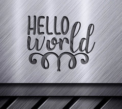 Hello World Sign SVG for Kids SVG