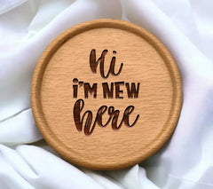 Hi Im New Here SVG Cut File for Kids SVG