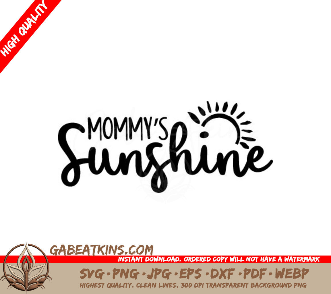 Mommys Sunshine SVG - Sun Design Design SVG