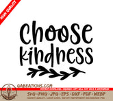 Choose Kindness SVG - Black Text on White Background SVG