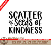 Scatter Seeds of Kindness SVG Design SVG