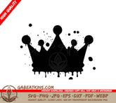 Crown Graffiti SVG - Hip Hop Street Art Vector SVG