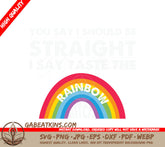 Rainbow with Text SVG - LGBT Pride SVG
