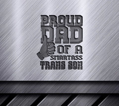 Proud Trans Son Dad Thumbs Up SVG - LGBTQ+ Support SVG