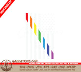 Rainbow Squares on White Background - LGBT Pride SVG SVG