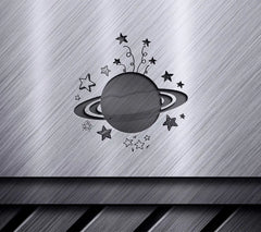 LGBT+ Pride Saturn SVG - Pink, Yellow, Blue Planet with Rings SVG