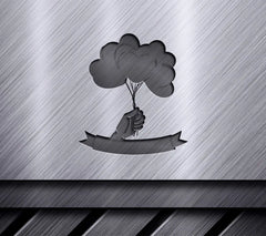 LGBTQ+ Proud Mom Heart Balloon SVG - Hand-Holding Bouquet Design SVG