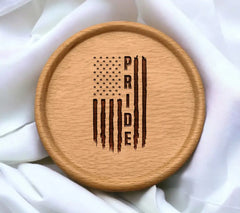 LGBTQ Pride American Flag SVG with Pride Text - Rainbow Design SVG