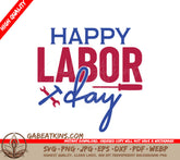 Happy Labor Day Wrench & Screwdriver SVG Design SVG