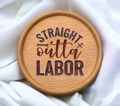 Straight Outta Labor - Red, White & Blue SVG Design SVG